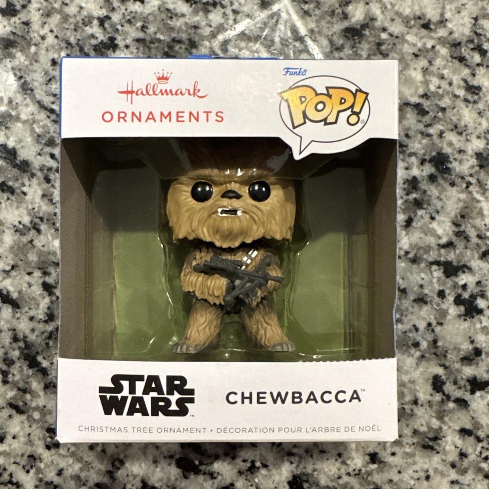HALLMARK FUNKO POP STAR‎ WARS CHEWBACCA CHRISTMAS ORNAMENT